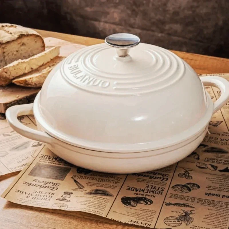 Dutch Oven Enamel - 11-дюймовая красная эмалированная чугунная форма для