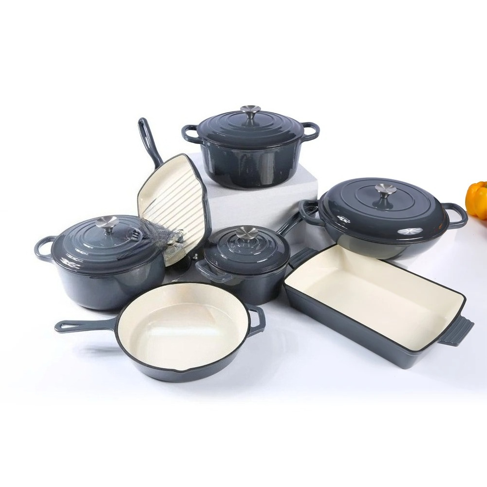 Dutch Oven Enamel - Набор посуды из эмалированного чугуна: эмалированная