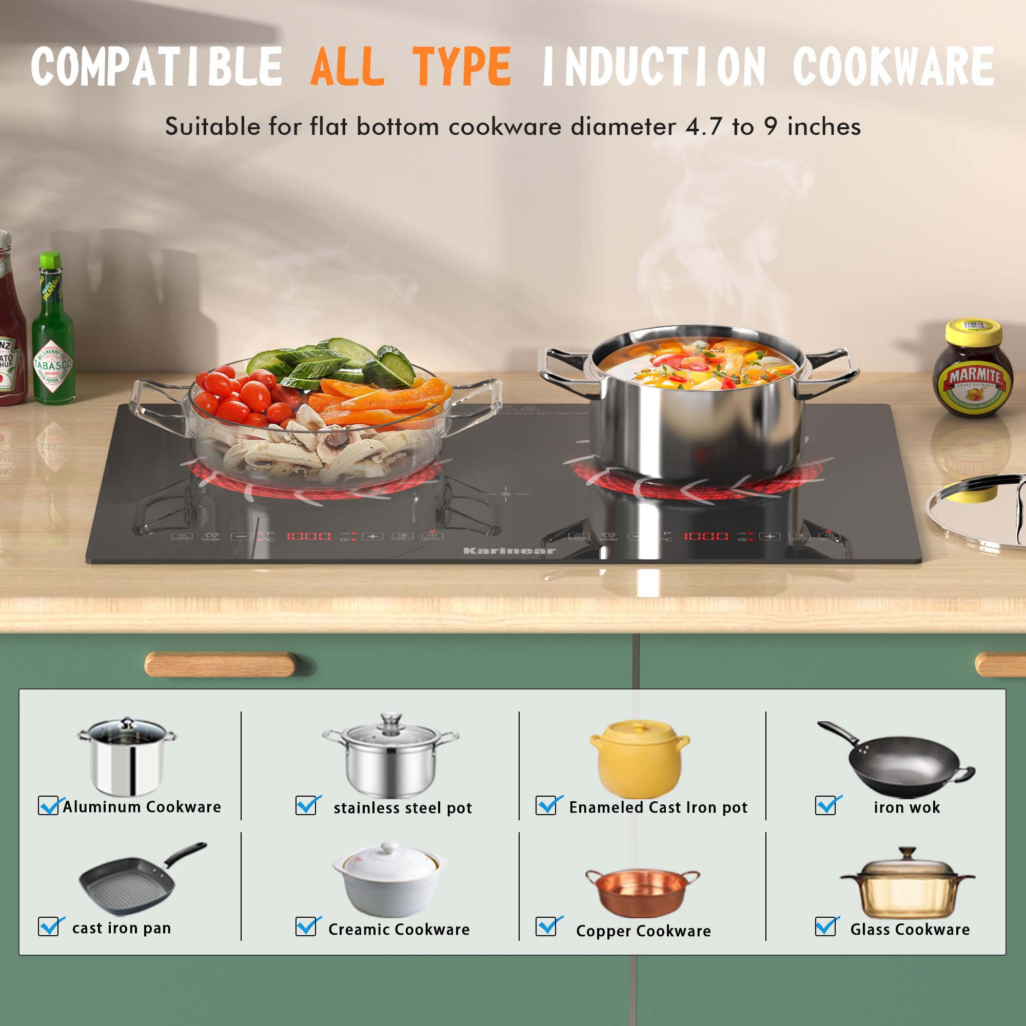 Электрическая плита Karinear 2 – обзор и цена Hot Pot Portable Dual