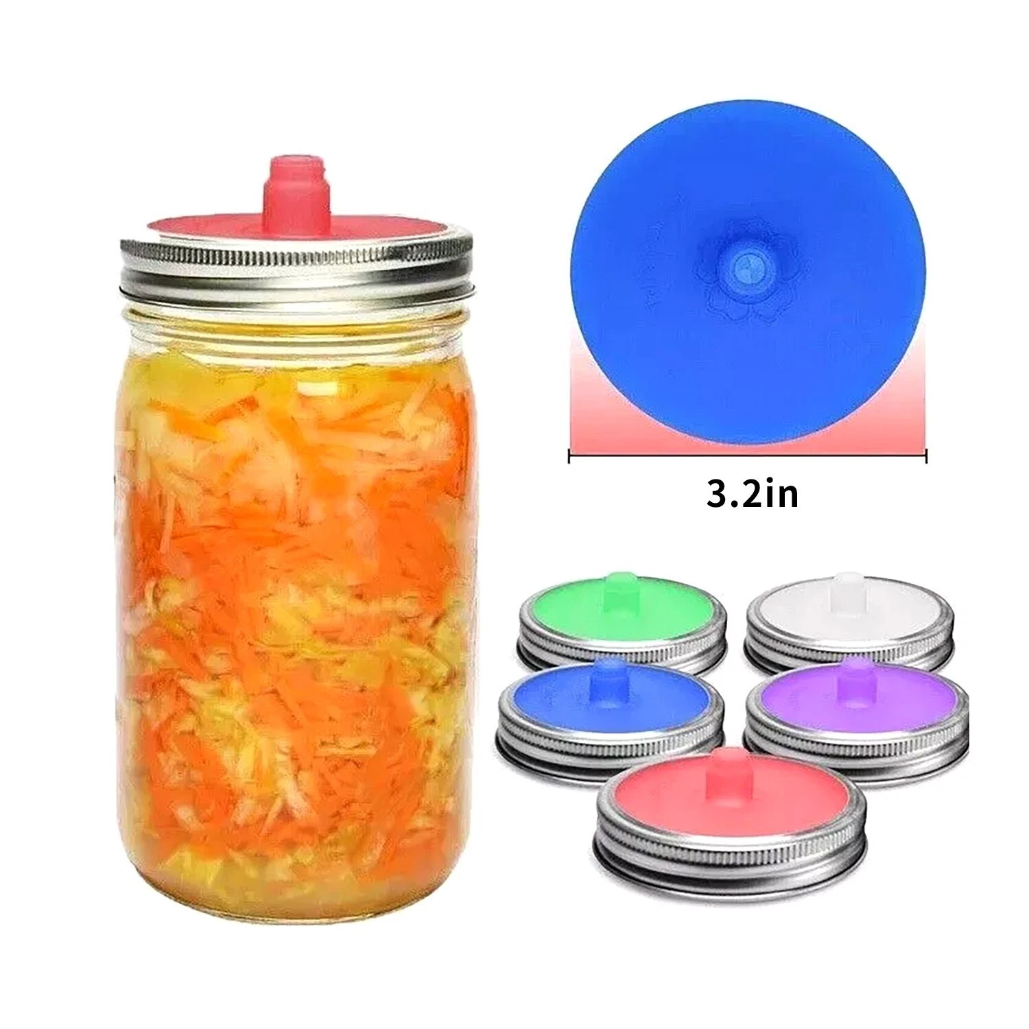 5 шт. силиконовых крышек для ф – обзор и цена Fermentation Crock