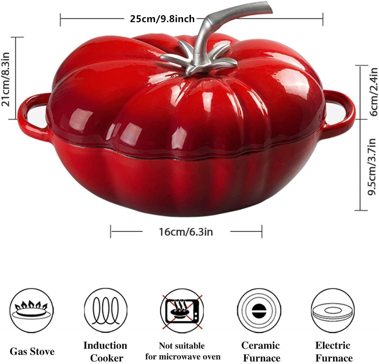 25 см чугунная голландская печ – обзор и цена Dutch Oven Enamel