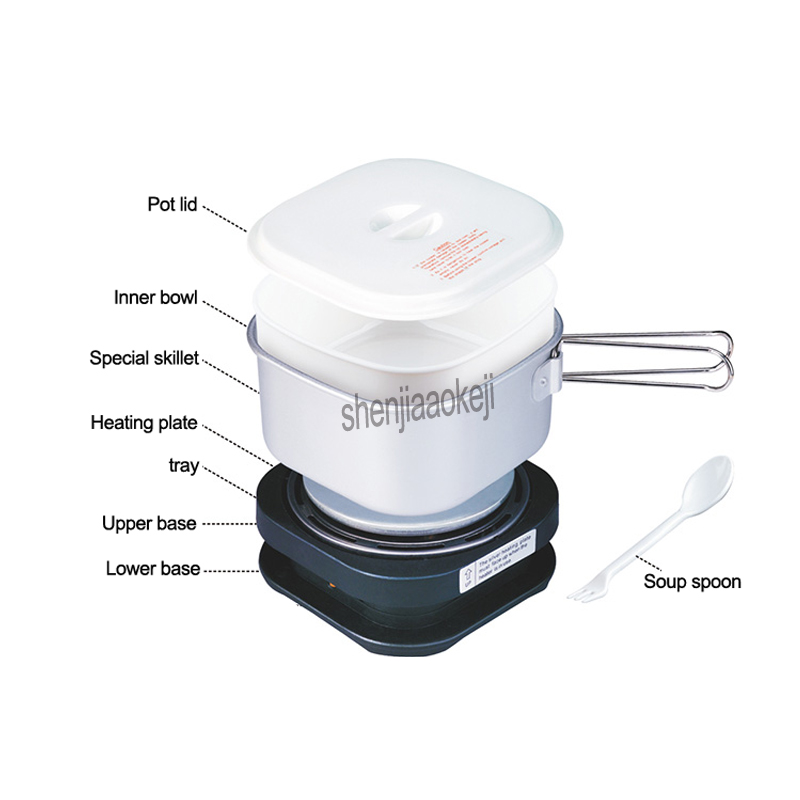 350 Вт портативная мини-плита  – обзор и цена Hot Pot Portable Dual