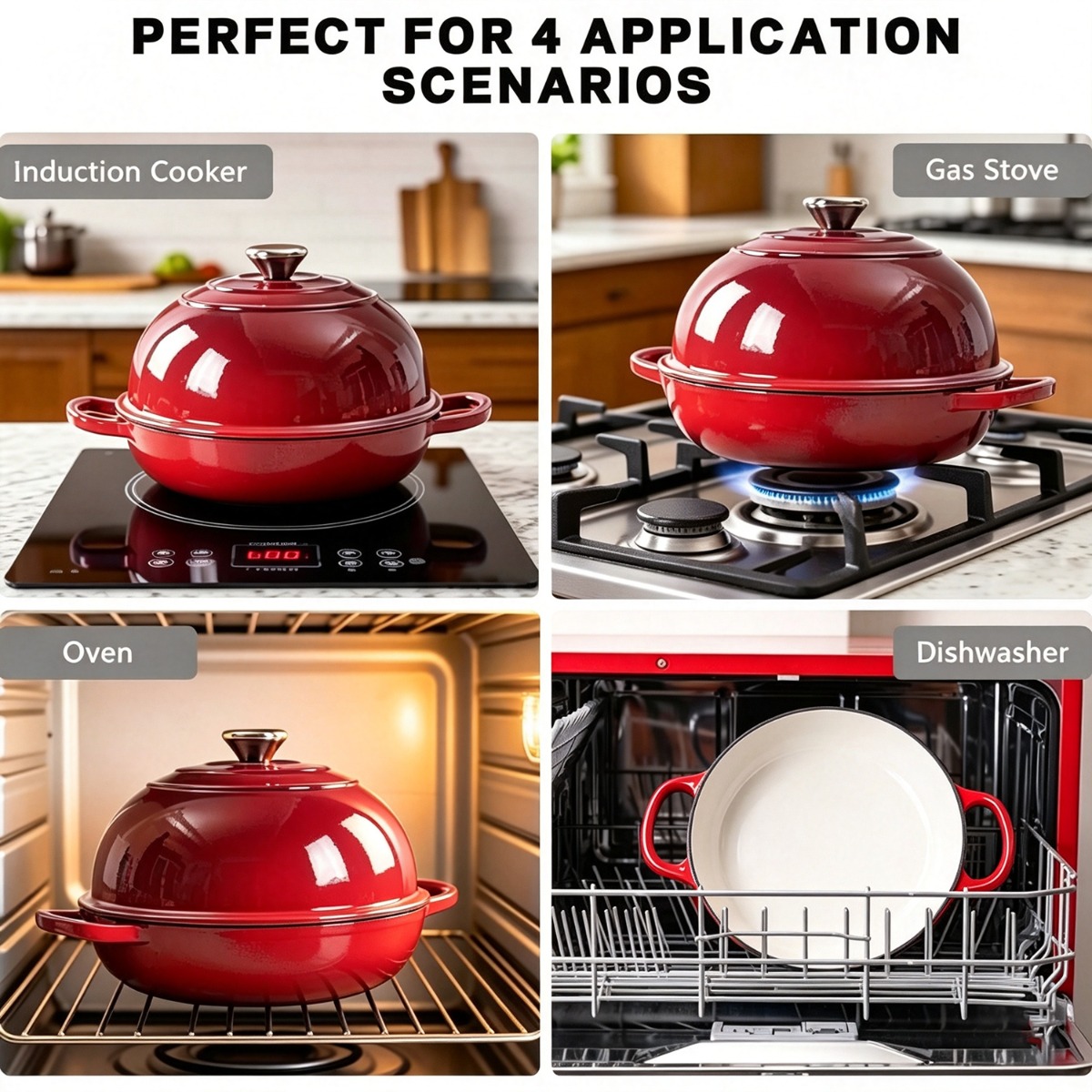 Чугунная эмалированная жаровня – обзор и цена Dutch Oven Enamel