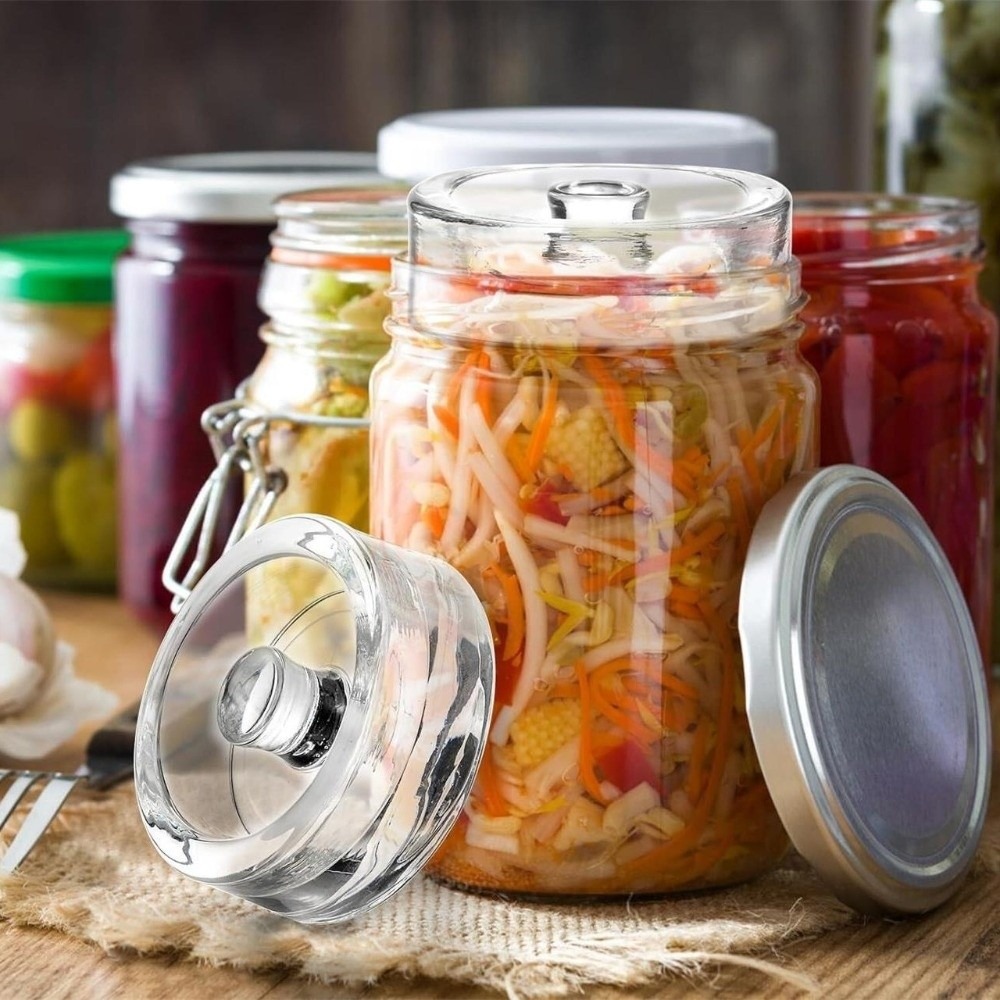 1/2/4 шт. Прозрачные стеклянны – обзор и цена Fermentation Crock