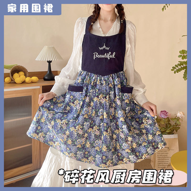 Вельветовый фартук красивый дл – обзор и цена Home Cooking Work