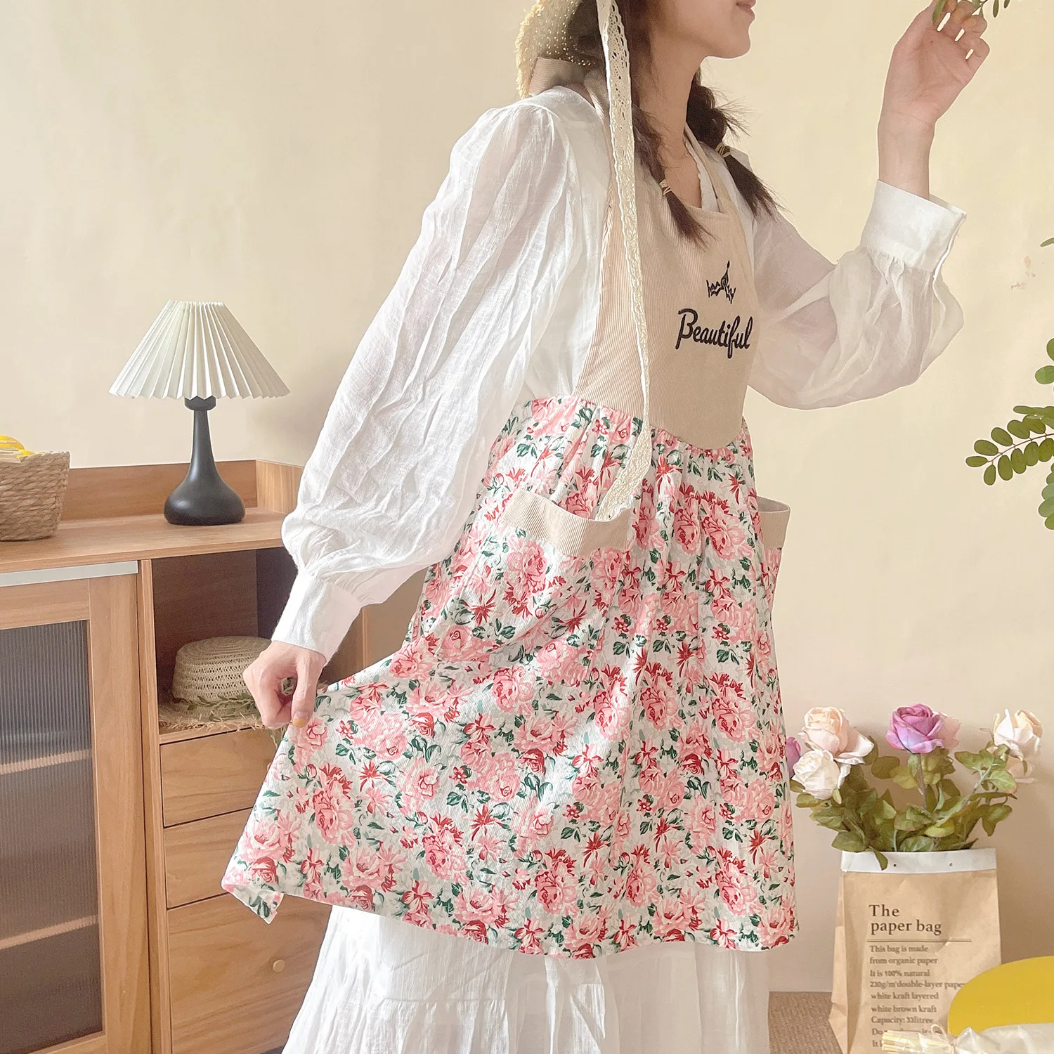 Вельветовый фартук красивый дл – обзор и цена Home Cooking Work