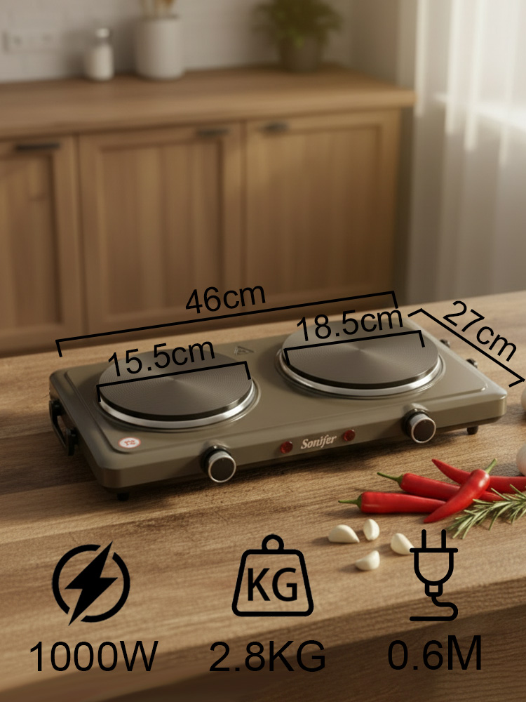 Электрическая двухконфорочная  – обзор и цена Hot Pot Portable Dual