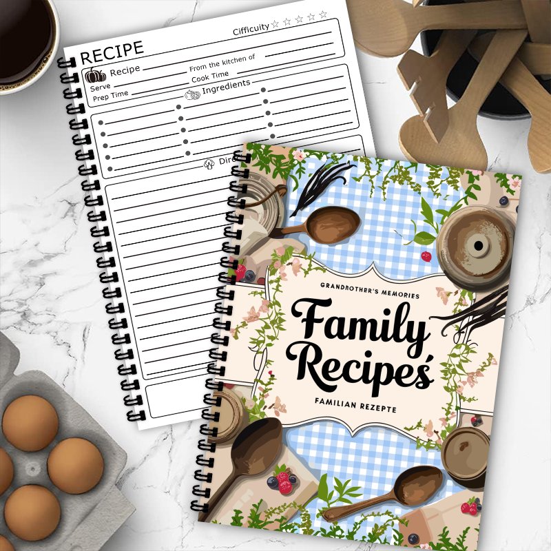 Книга рецептов формата А5, син – обзор и цена Home Cooking Recipe