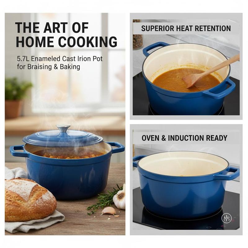 Эмалированная чугунная жаровня – обзор и цена Dutch Oven Enamel