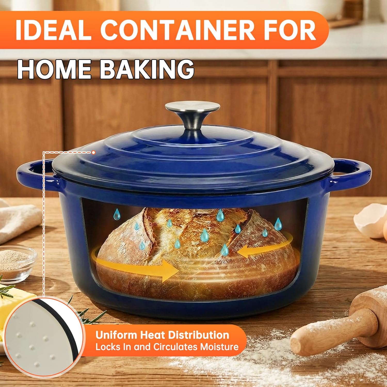 Набор посуды из чугуна с антип – обзор и цена Dutch Oven Enamel